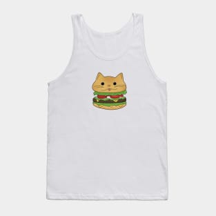 Burger Cat dainty Tank Top